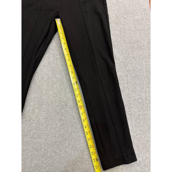 Anne Klein Women’s Seamed Pull-On Black Ankle Pants - size Medium - Picture 2 of 6